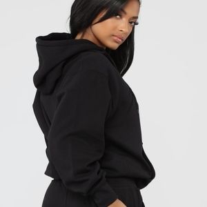 Fashion Nova Black Oversized Hoodie